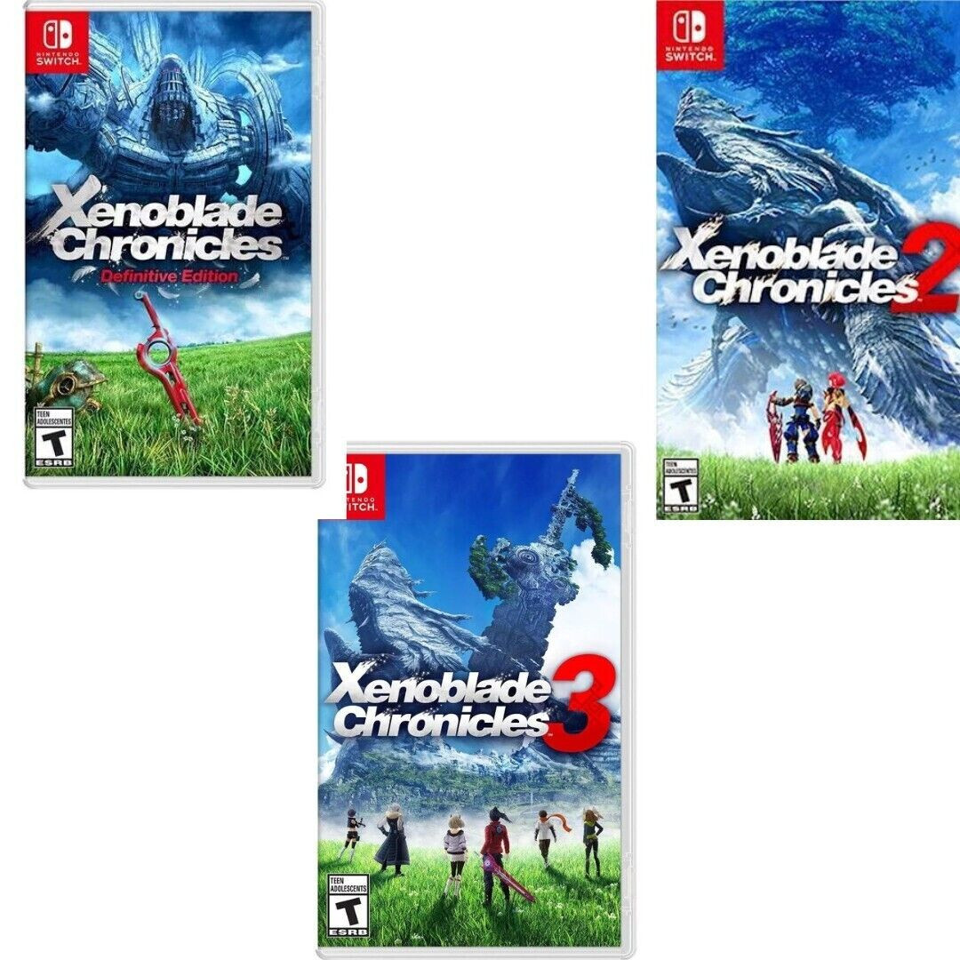Xenoblade Chronicles: Definitive Edition + 2 & 3 Switch Brand New Bundle Special