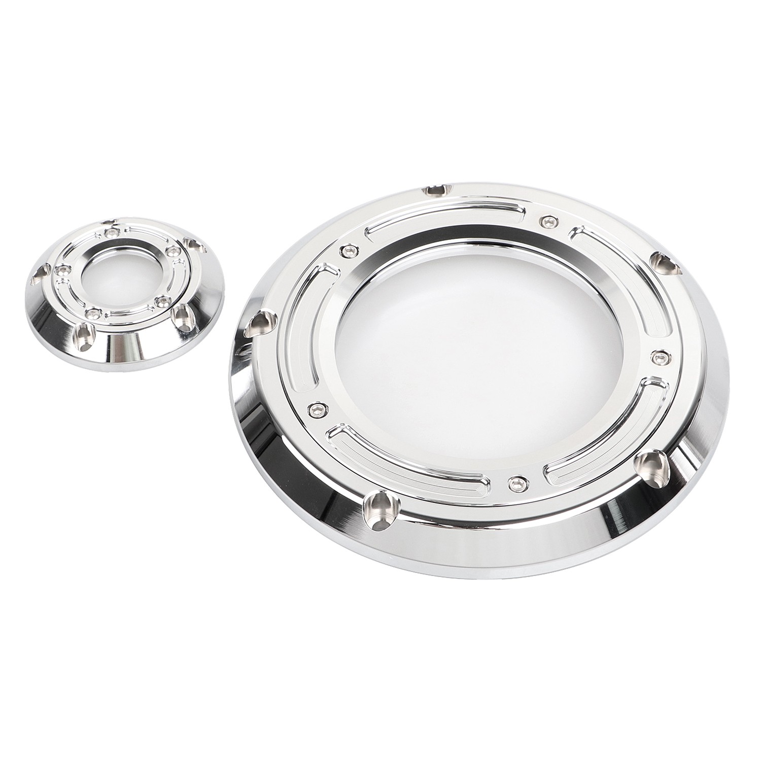 Chrome Clear Derby Timing Timer Covers For Harley Dyna Heritage Softail Touring