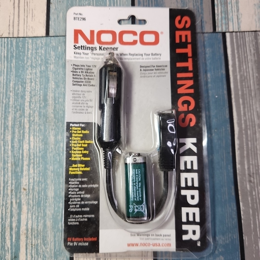 New Noco Automotive Battery Settings Keeper BTE296 Sealed Package