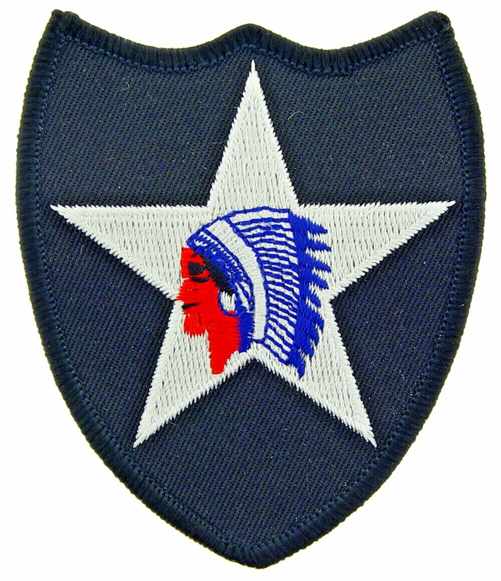 ARMY 2ND INFANTRY DIVISION Embroidered Shoulder Patch 3-1/4" (0096)
