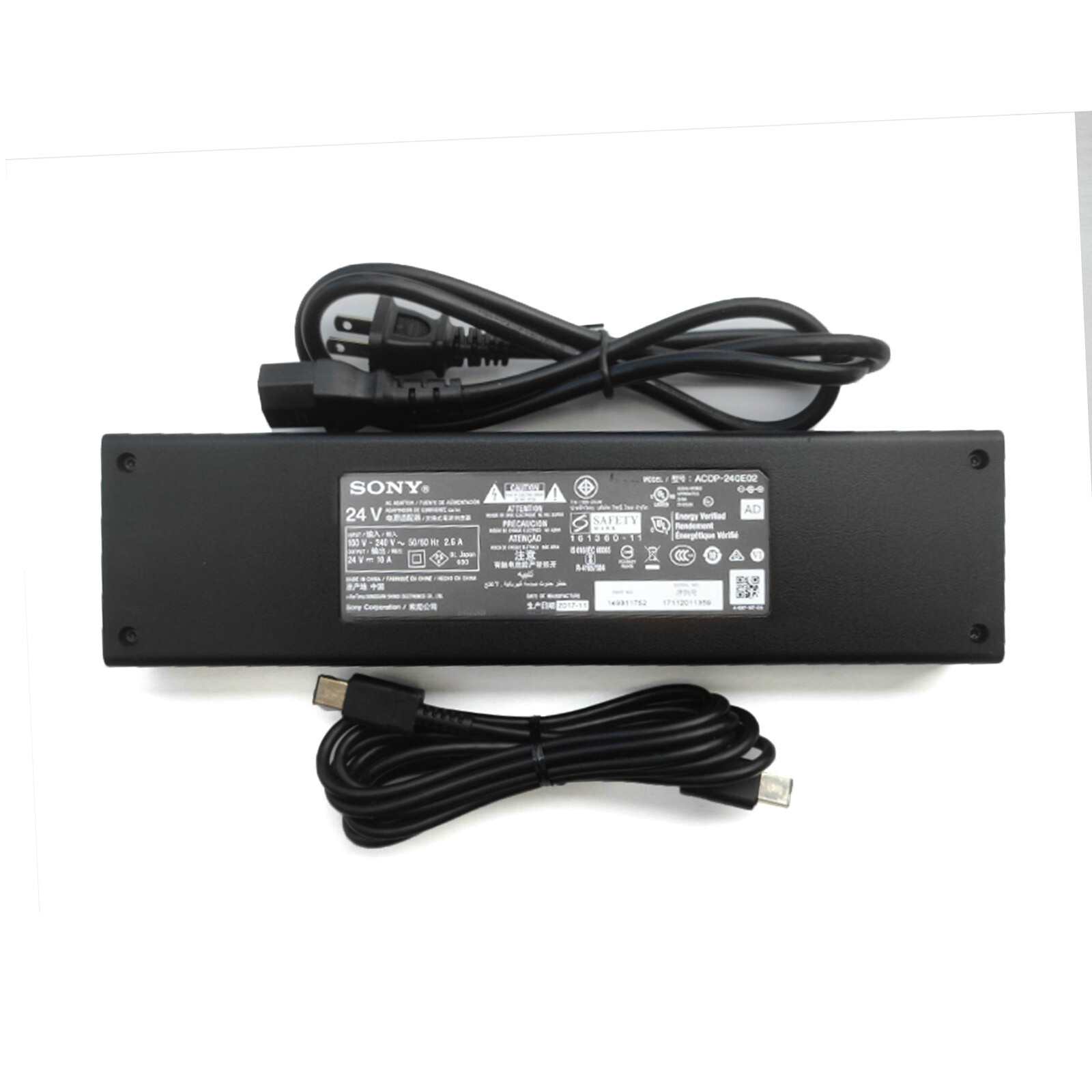 NEW SONY ACDP-240E02 LCD TV Power Adapter Cord 24V 10A
