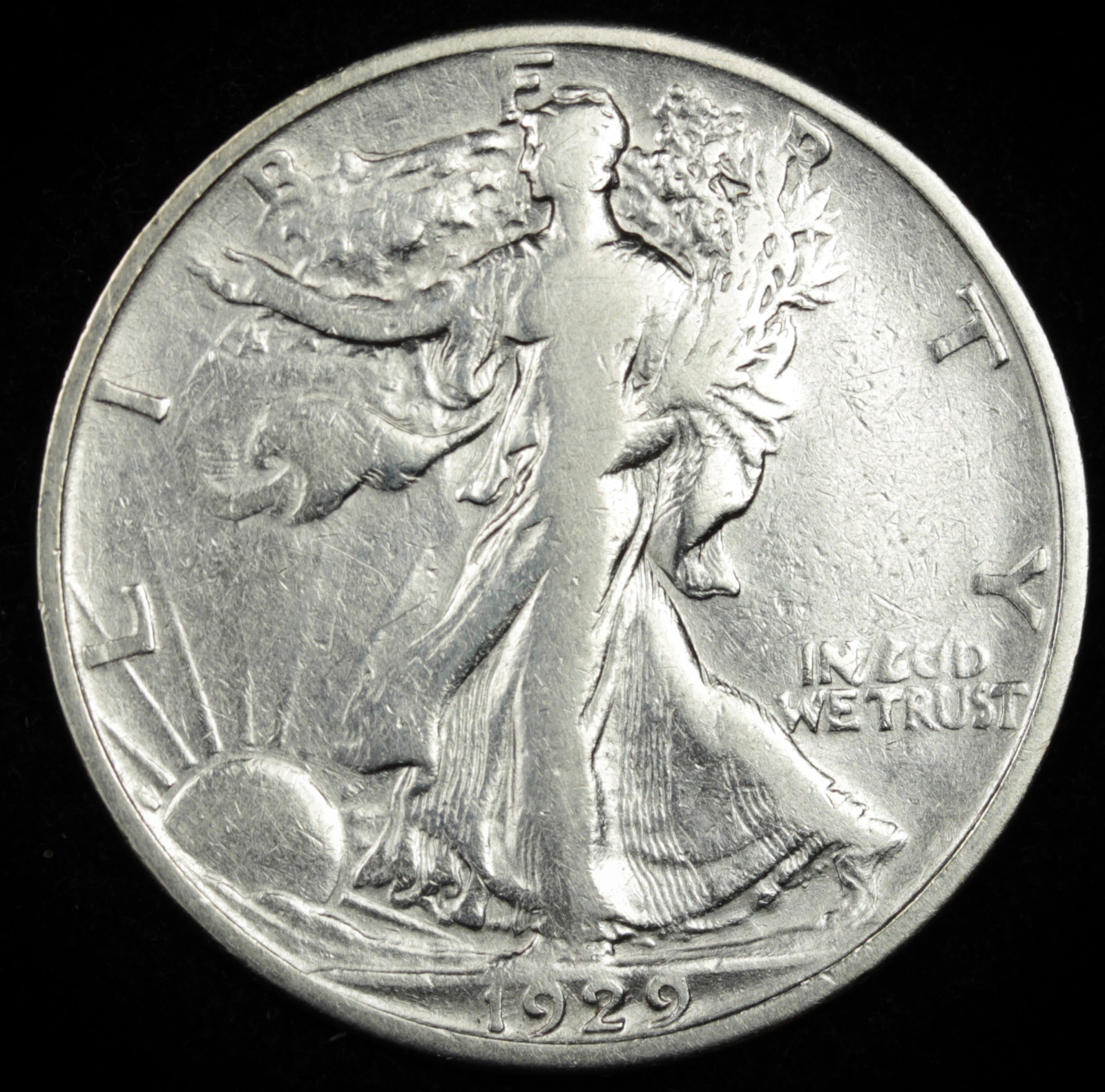 1929-s Walking Liberty Half.  Better Grade.   (Inventory A)