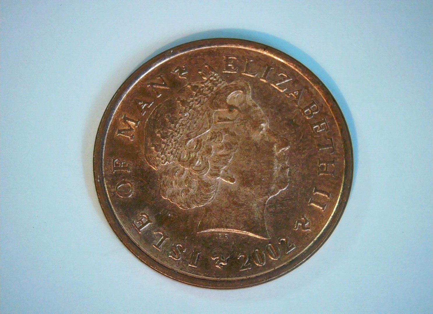 Isle Man 2002 2 p Isle of Man 2 Pence (Queen Elizabeth II / Viking longship) Coi