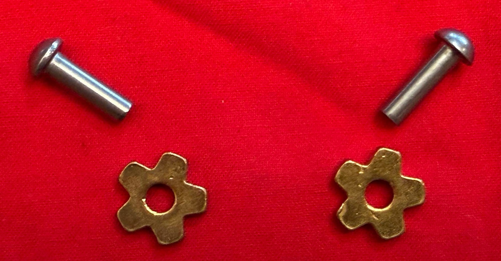 NEW/OLDSTOCK 5/8" Brass Star COWBOY VAQUERO SPUR ROWELS & Pins