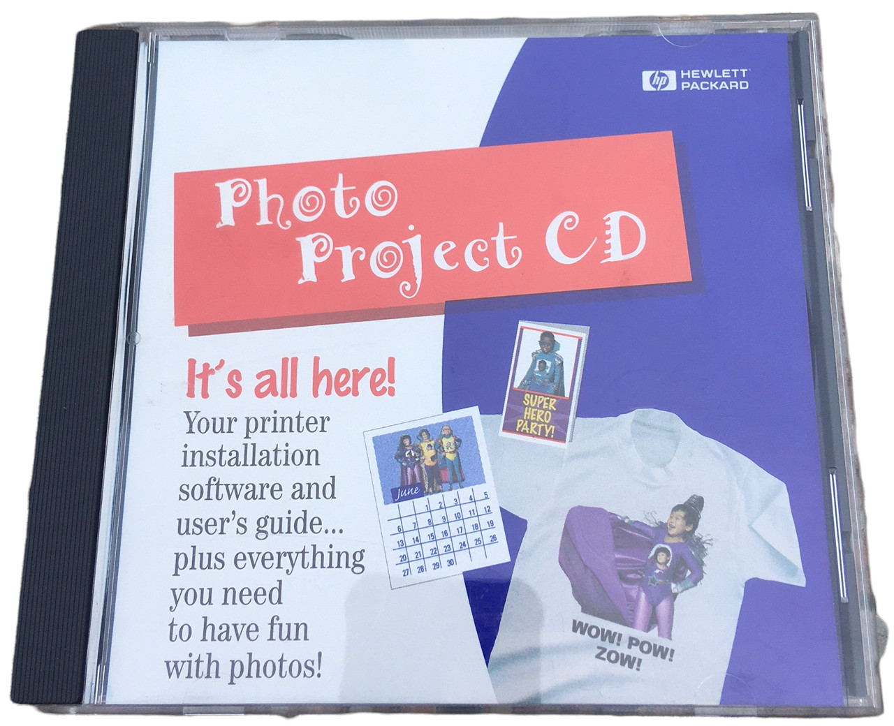 HP Photo Project PC CD Software Hewlett Packard Windows 95 Printing 1997  Tested