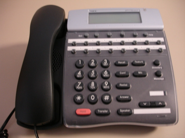 Refurbished Black NEC DTR 16D-1 Phones, 780047 (100 Available)