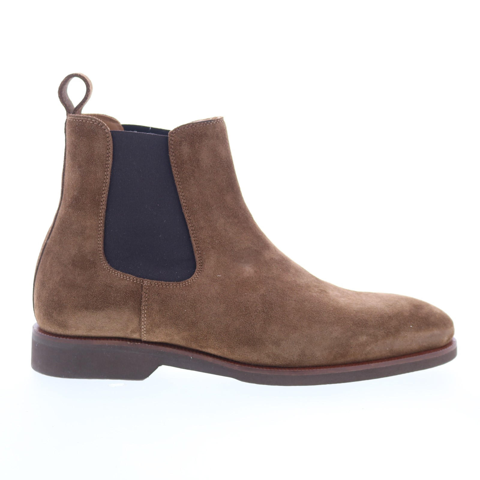 Pastori by Di Bianco Pertinax Suede Mens Brown Suede Slip On Chelsea Boots