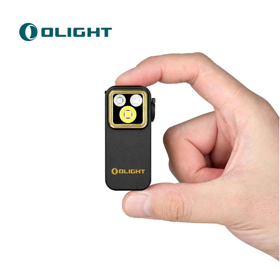 Olight Oclip Pro S EDC Clip Flashlight Rechargeable LED Flood Spotlight Red 500