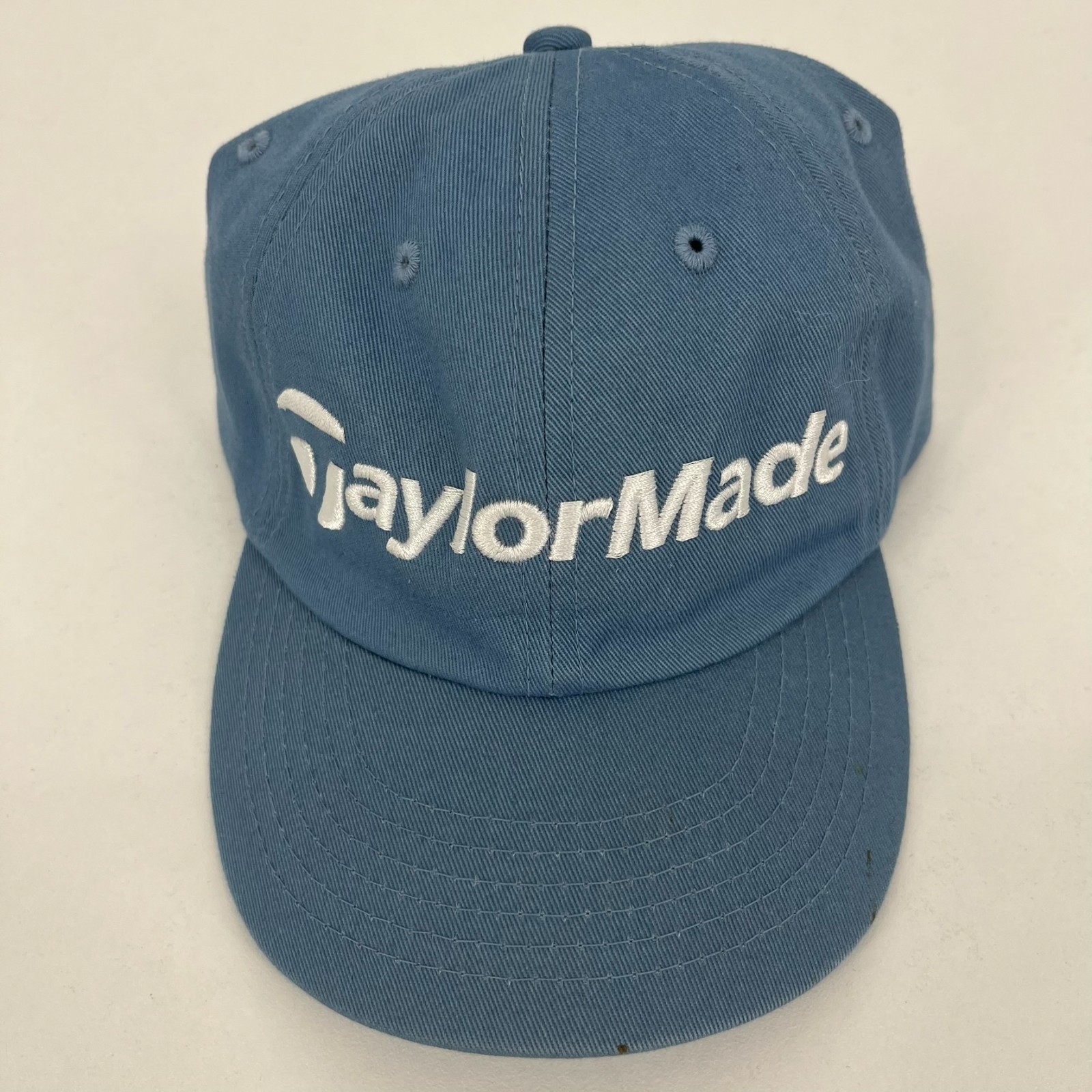 TaylorMade Strapback Hat Women's One Size Blue Embroidered Logo Golf Cap