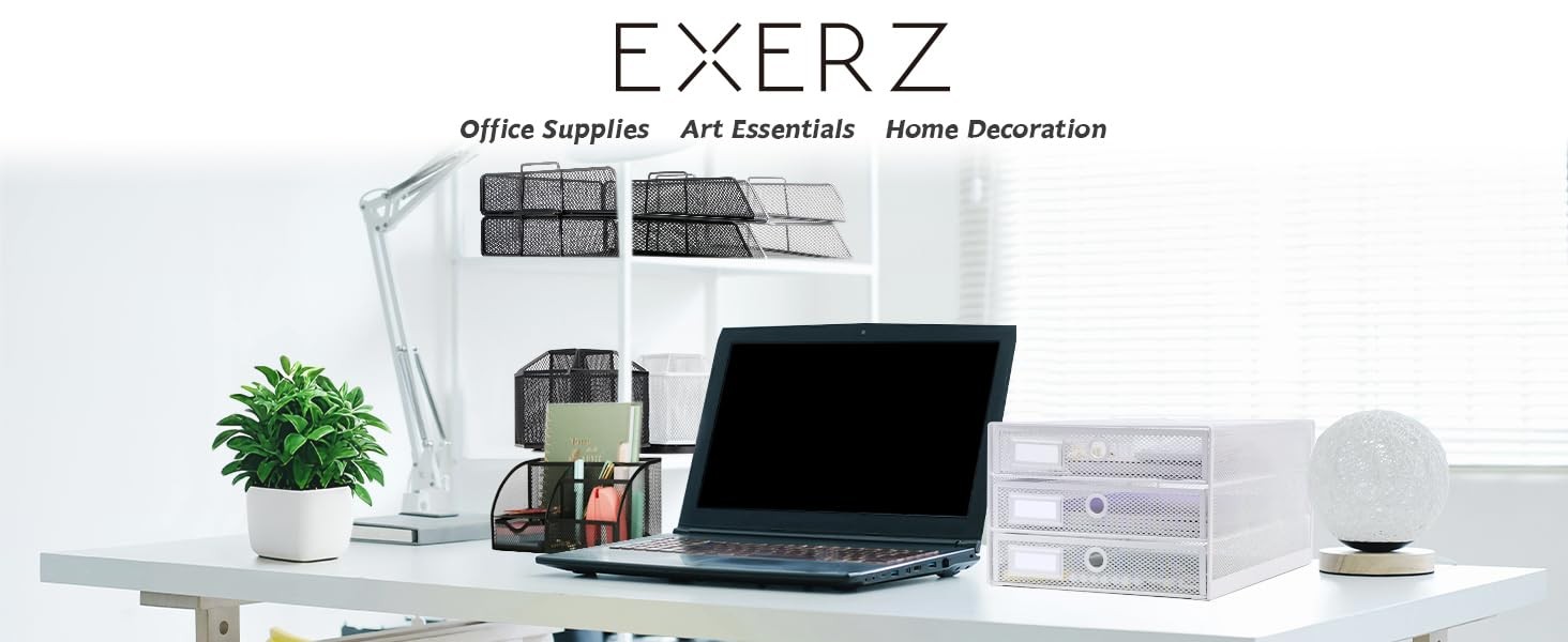 White 3 Drawer Paper Sorter, Wire Mesh A4, Multi-Layer Letter Tray, Desk Org