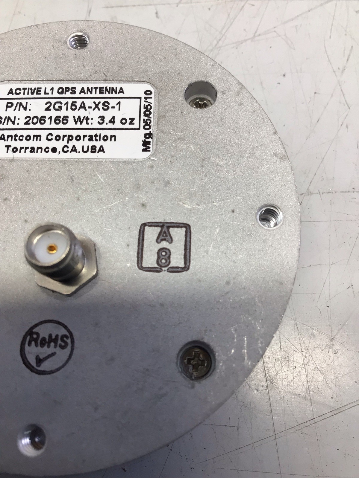 Antcom Corp 2G15A-XS-1 Active L1 GPS Antenna 3.4 Oz