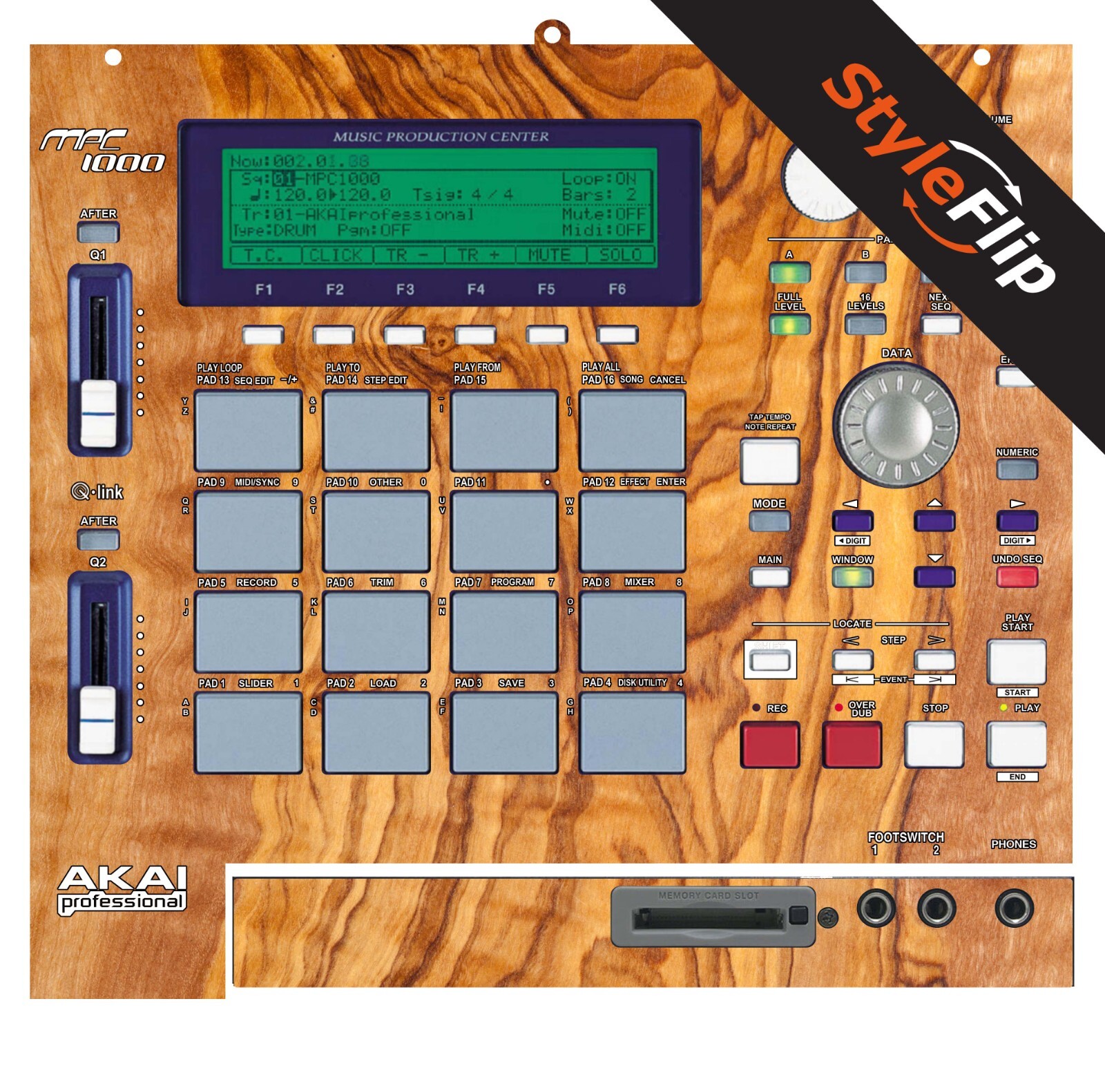 Akai MPC 1000 Skin | Wood 6 | Protective Decal | StyleFlip Skins
