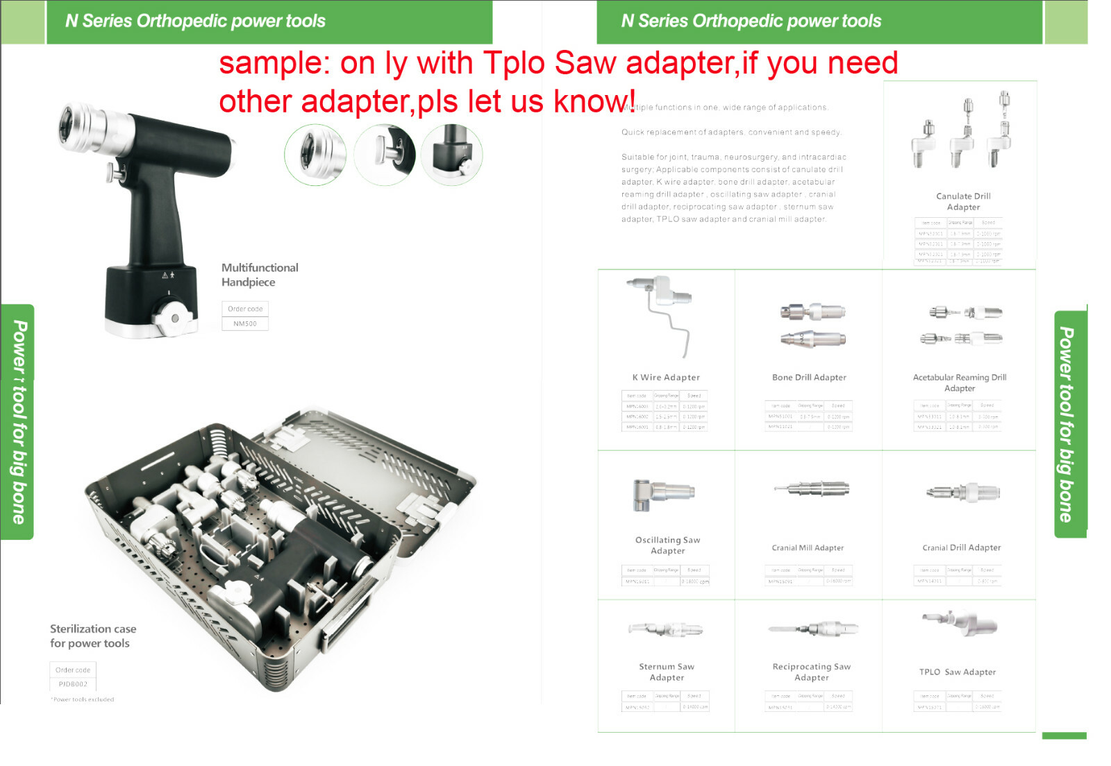 Multi-functional Medical Bone TPLO Saws System With Sterilization box .