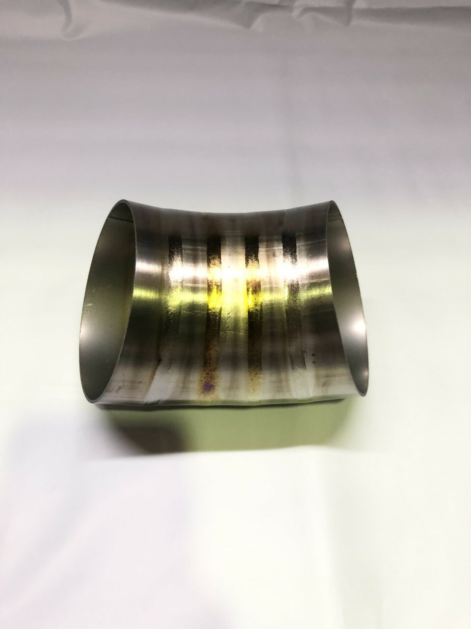 3" 45 degree Grade 1 Titanium Pipe Bend Exhaust Tube Tight Radius Elbow