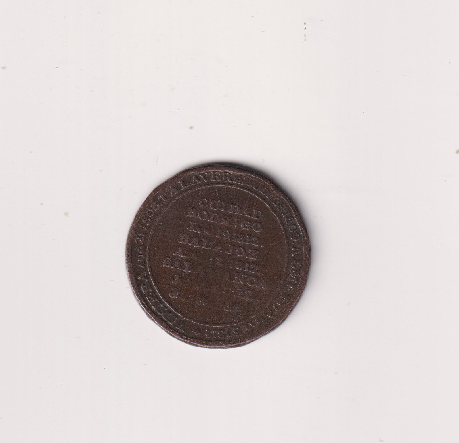 Lower Canada 1812 Duke of Wellington Salamanca  Halfpenny TOKEN RARE JJ563