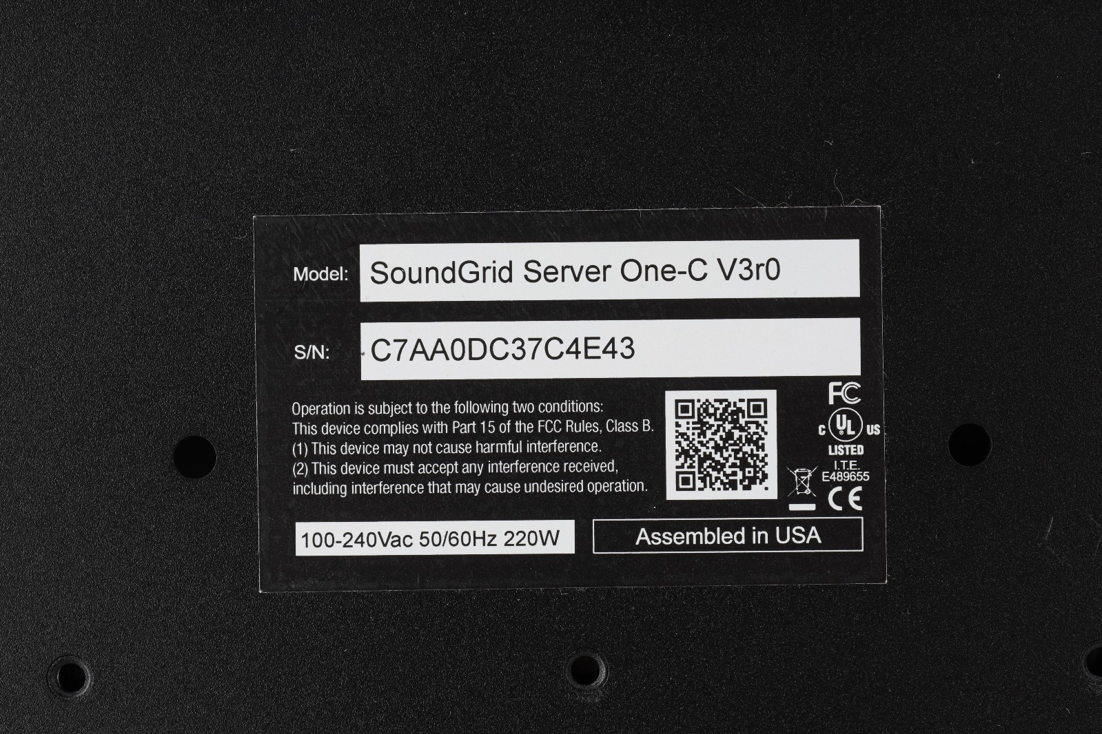 Waves SuperRack SoundGrid One-C Server Combo
