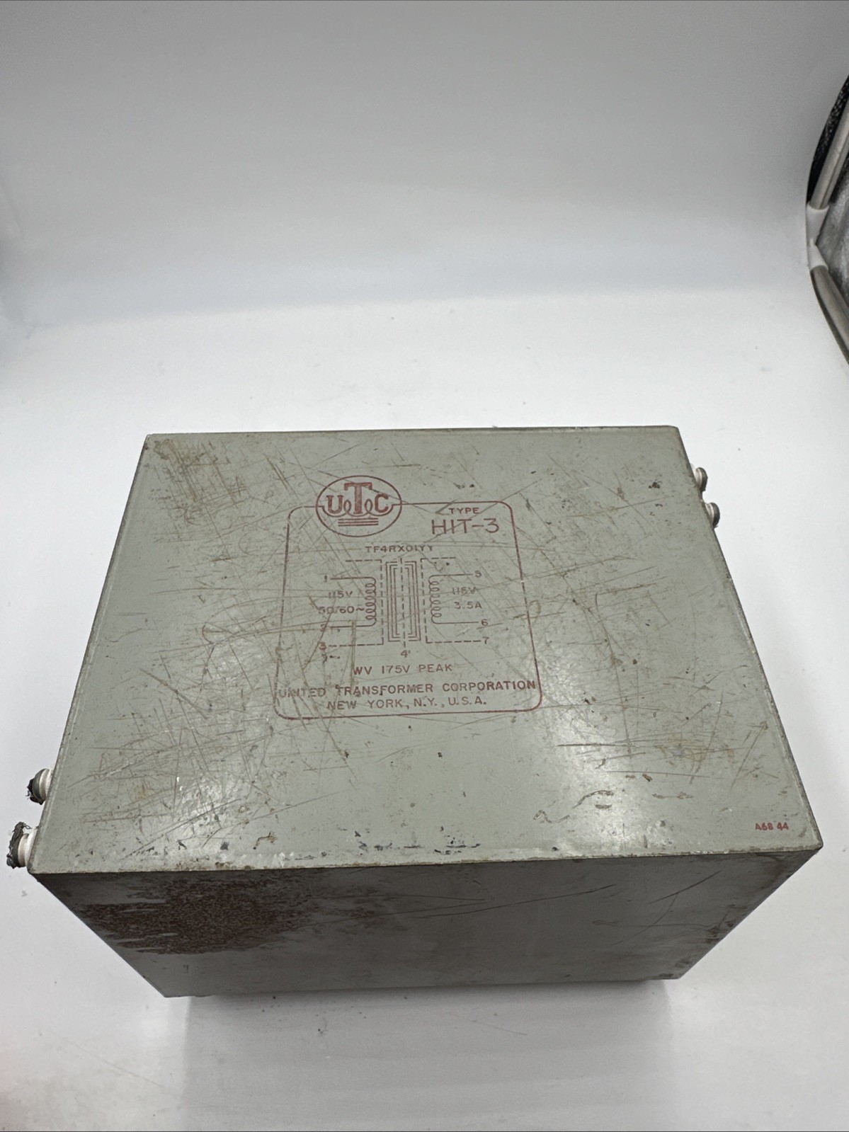 UTC Type HIT-3 Transformer 115v 50-60 3.5a 175v Peak