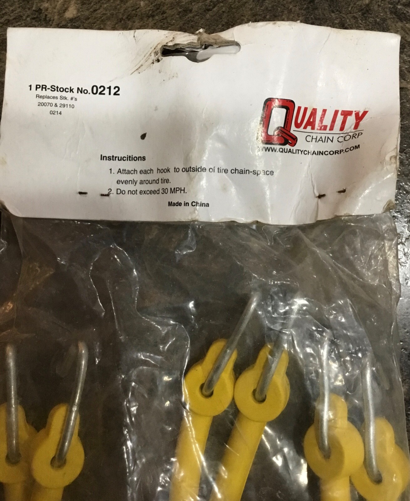 2 Rubber Tire Chain Adjusters Quality Chain Corp Heavy Car Truck Wheels 0212