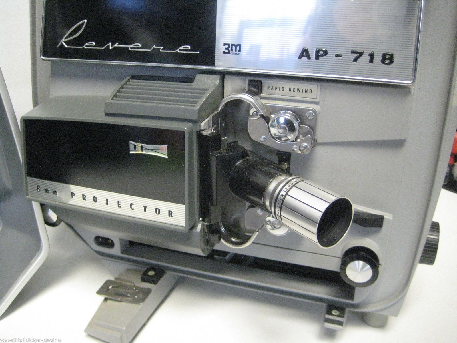 Vintage Revere AP-718  8mm Movie  Projector in Case Works Great