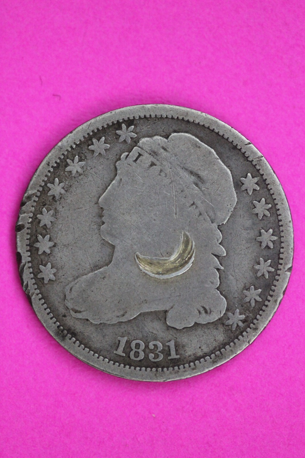1831 Bust Capped Dime Lady Liberty Silver Coin Guaranteed Authentic Genuine 1532