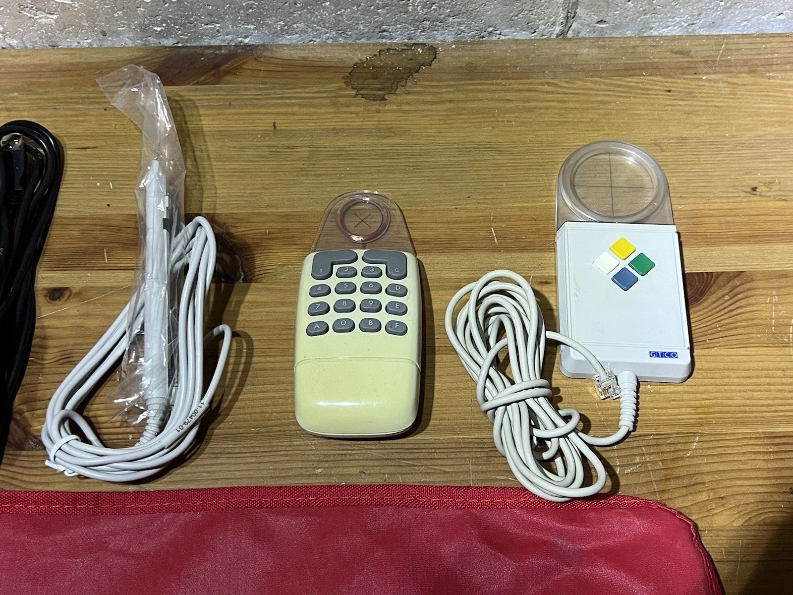 GTCO Calcomp Controller Lot W/ Red Case