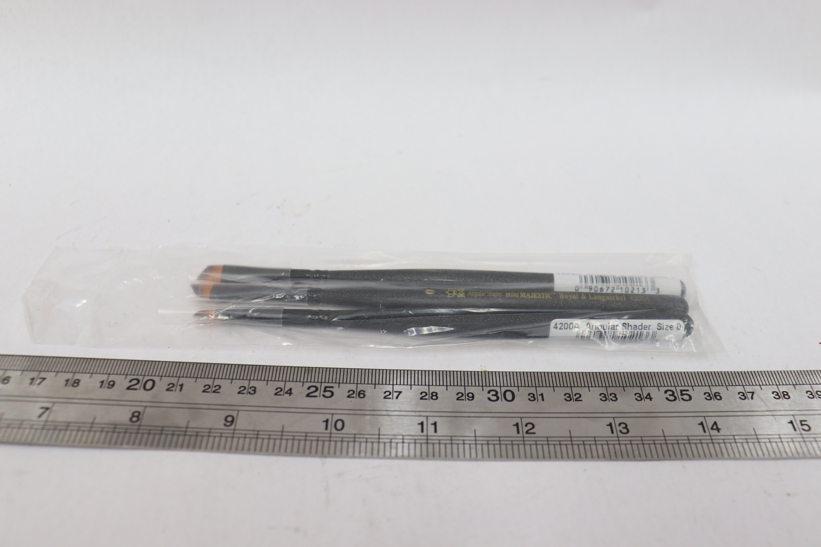 (3-Pk) Royal & Langnickel Mini-Majestic Brushes Angular Shader Size 0 RYR4200A