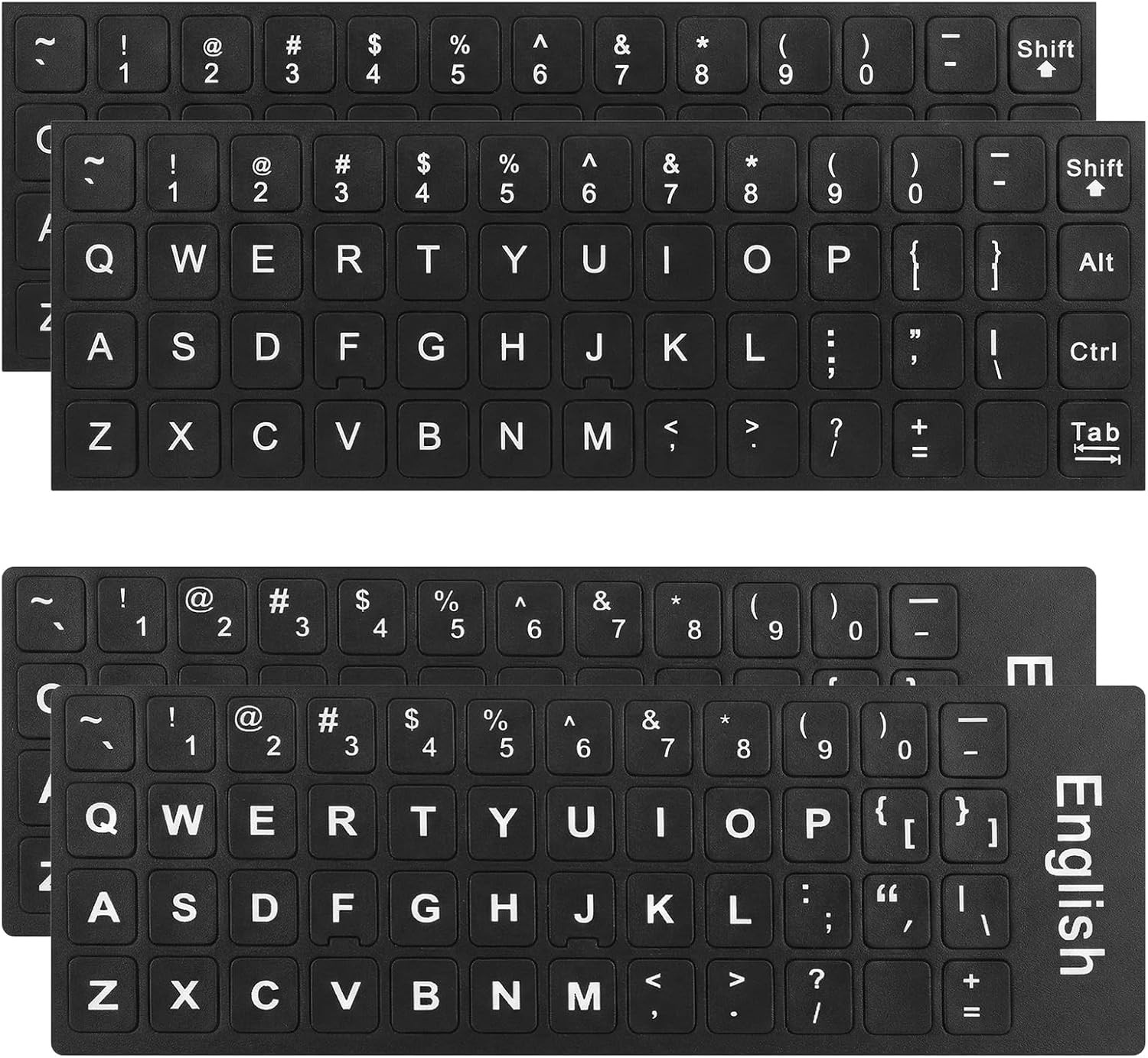 4 PCS Keyboard Letter Stickers Keyboard Replacement Letters Keyboard-Stickers
