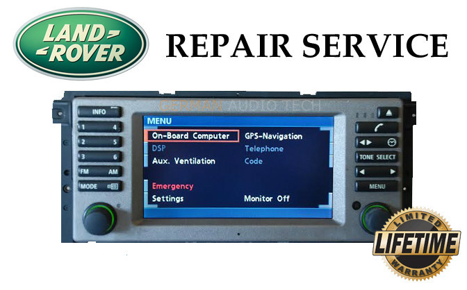 LCD REPLACEMENT SERVICE for RANGE ROVER HSE L322 NAVIGATION RADIO MONITOR SCREEN