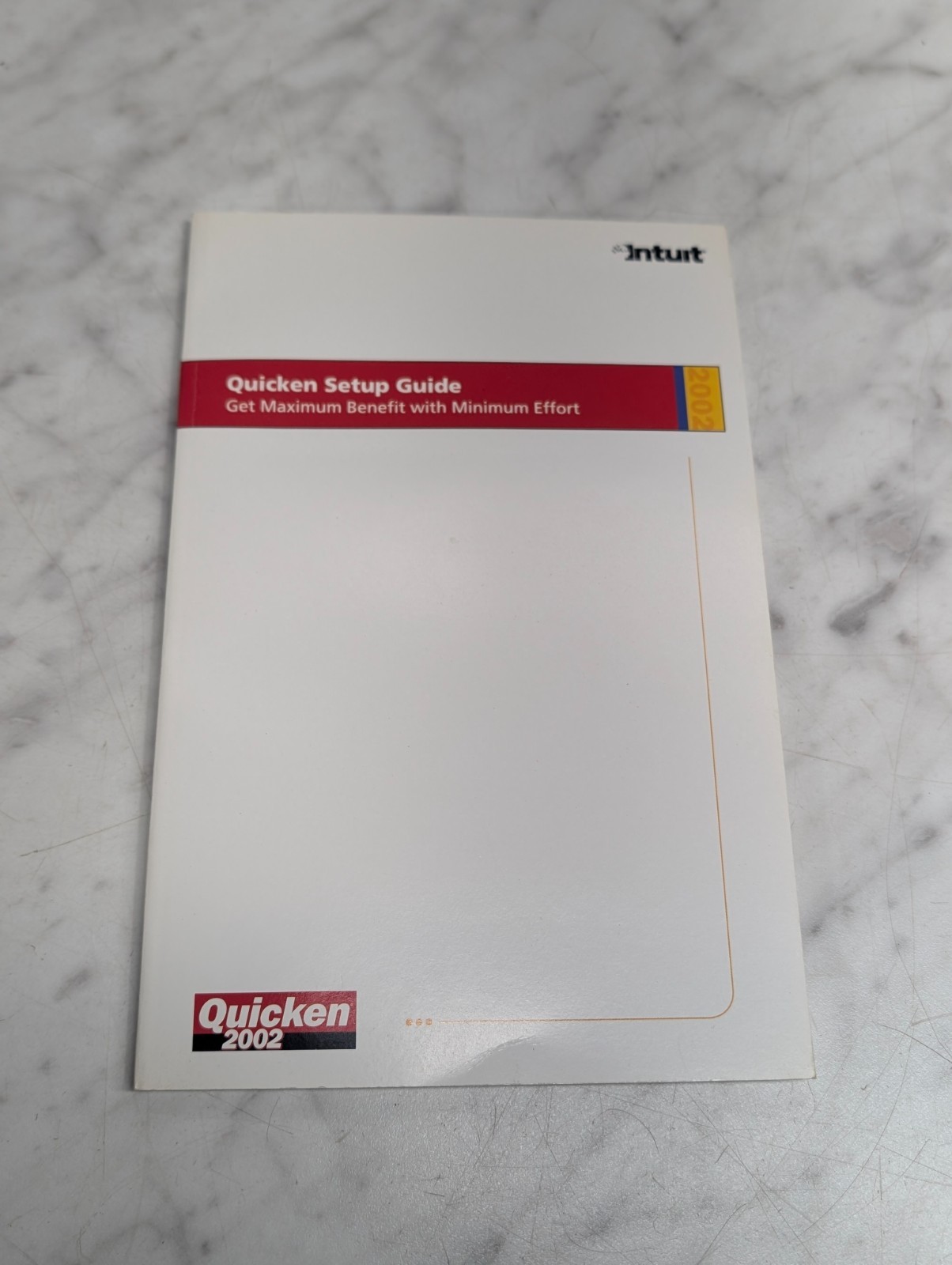 Intuit Quicken 2002 Setup Guide Manual Booklet - Get Maximum Benefit Minimum