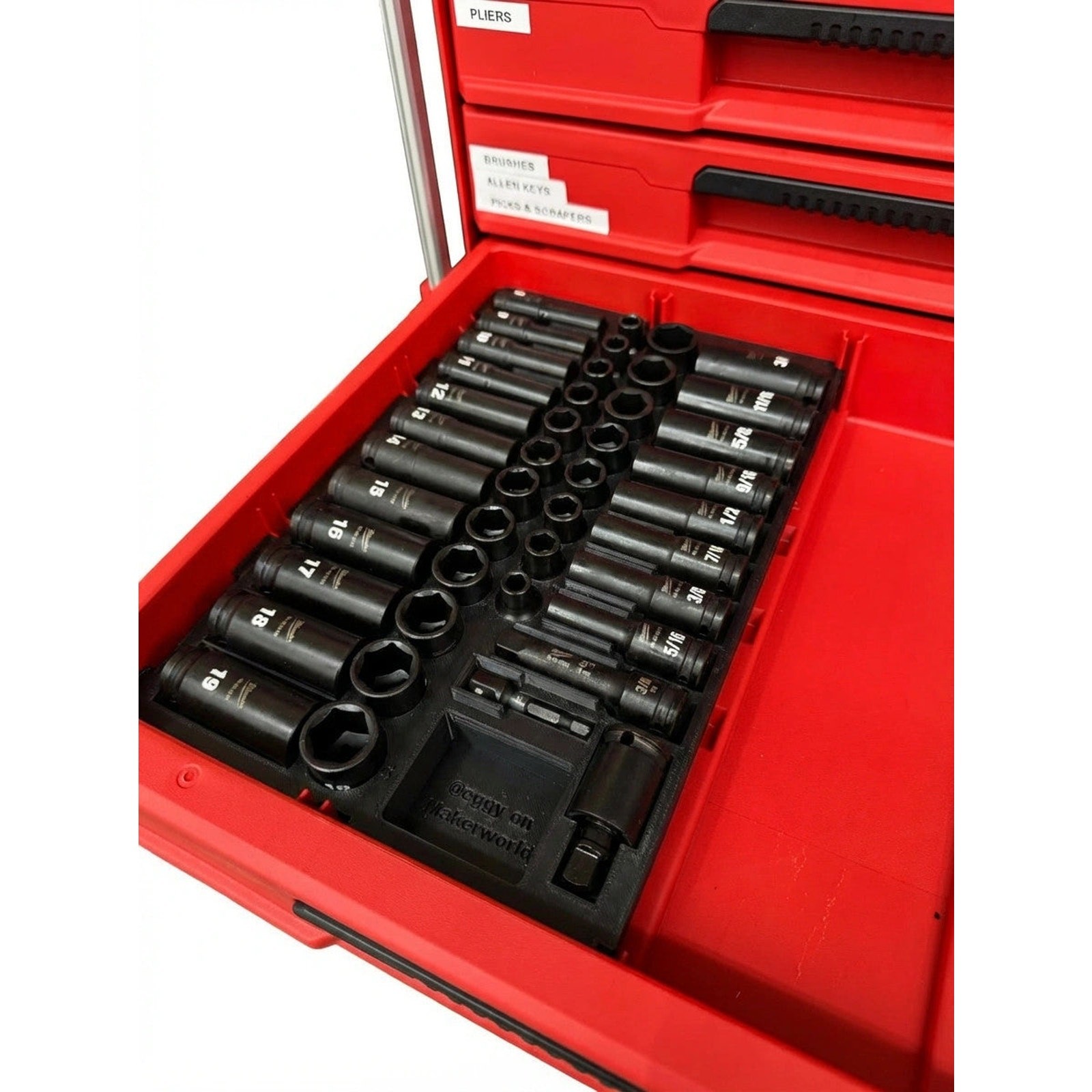 Milwaukee 49-66-7009 Impact Socket Insert for PACKOUT Drawer (Insert Only)