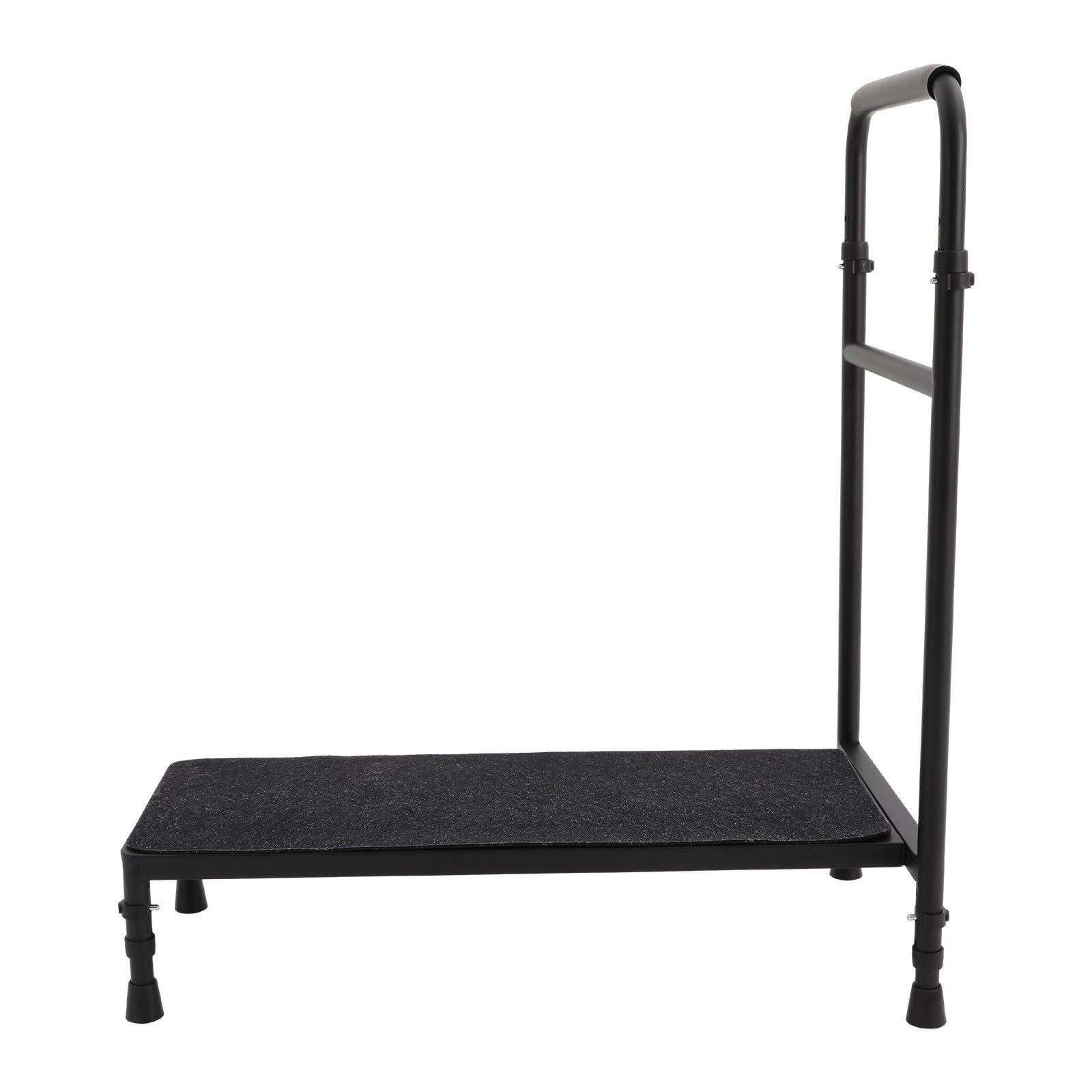 Bedside Step Stool Large Adjustable Height with Stable Assist Rail Bed Step