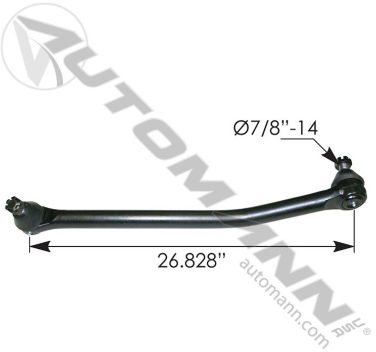 463.DS1443 AUTOMANN STEERING DRAG LINK 26.828" FORD F600 F700 F800 93-98' DS1443