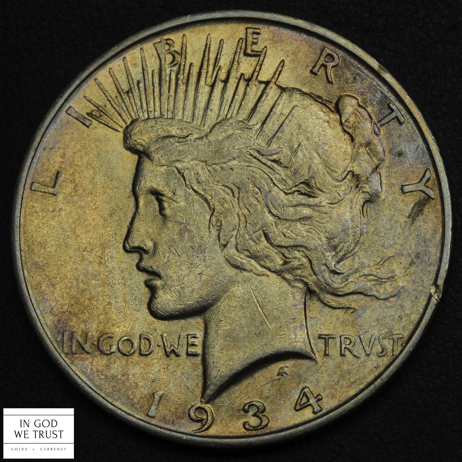 1934 D Peace Silver Dollar $1 (Luster!)