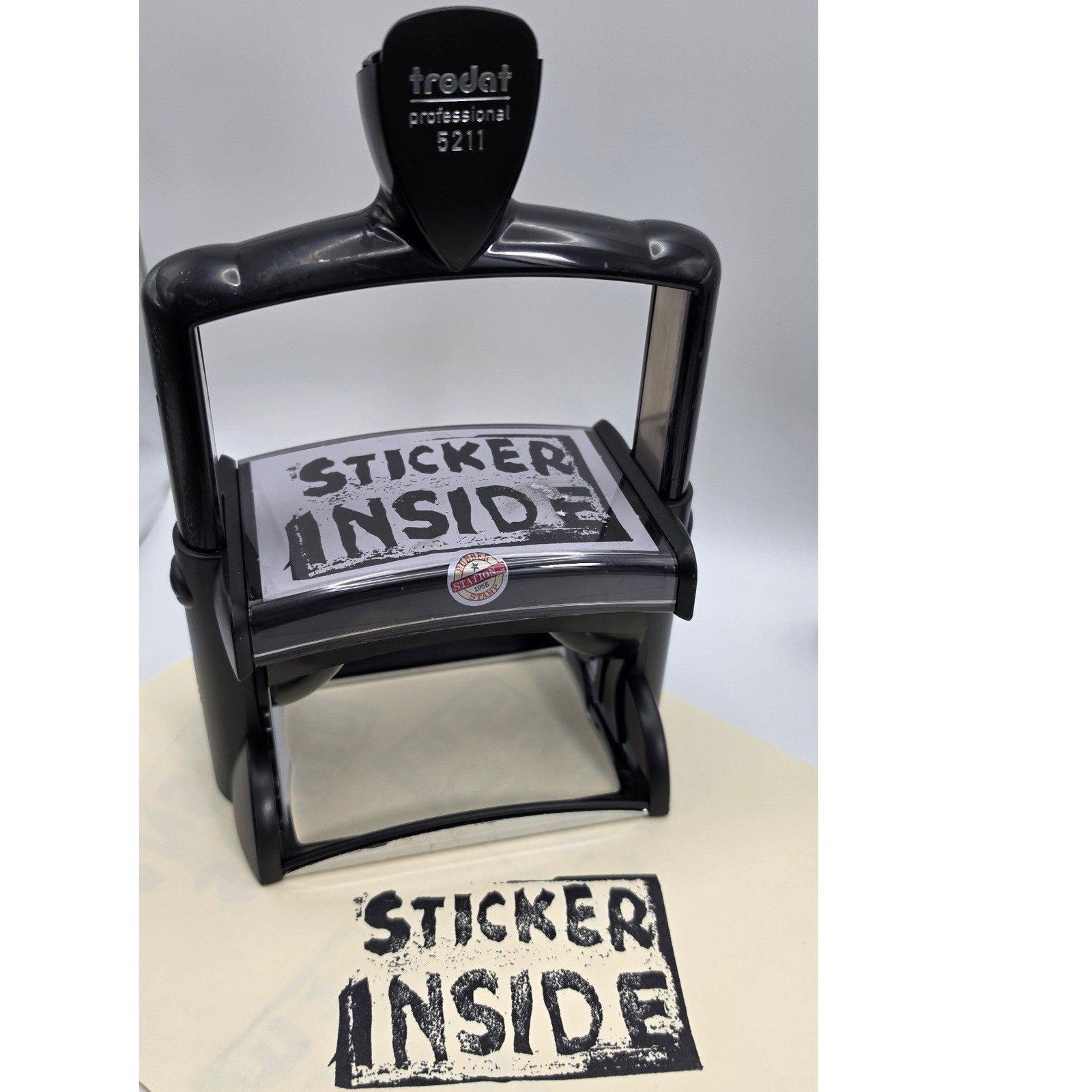 Trodat Professional 5211 Self Inking Stamp "STICKER INSIDE" Custom Rubber Stamp