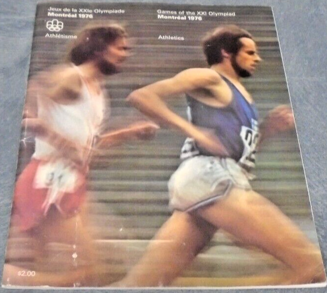1976 OLYMPICS PROGRAM ATHLETICS RARE MONTREAL NICE PIECE OF OLYMPICS HISTORY XXI