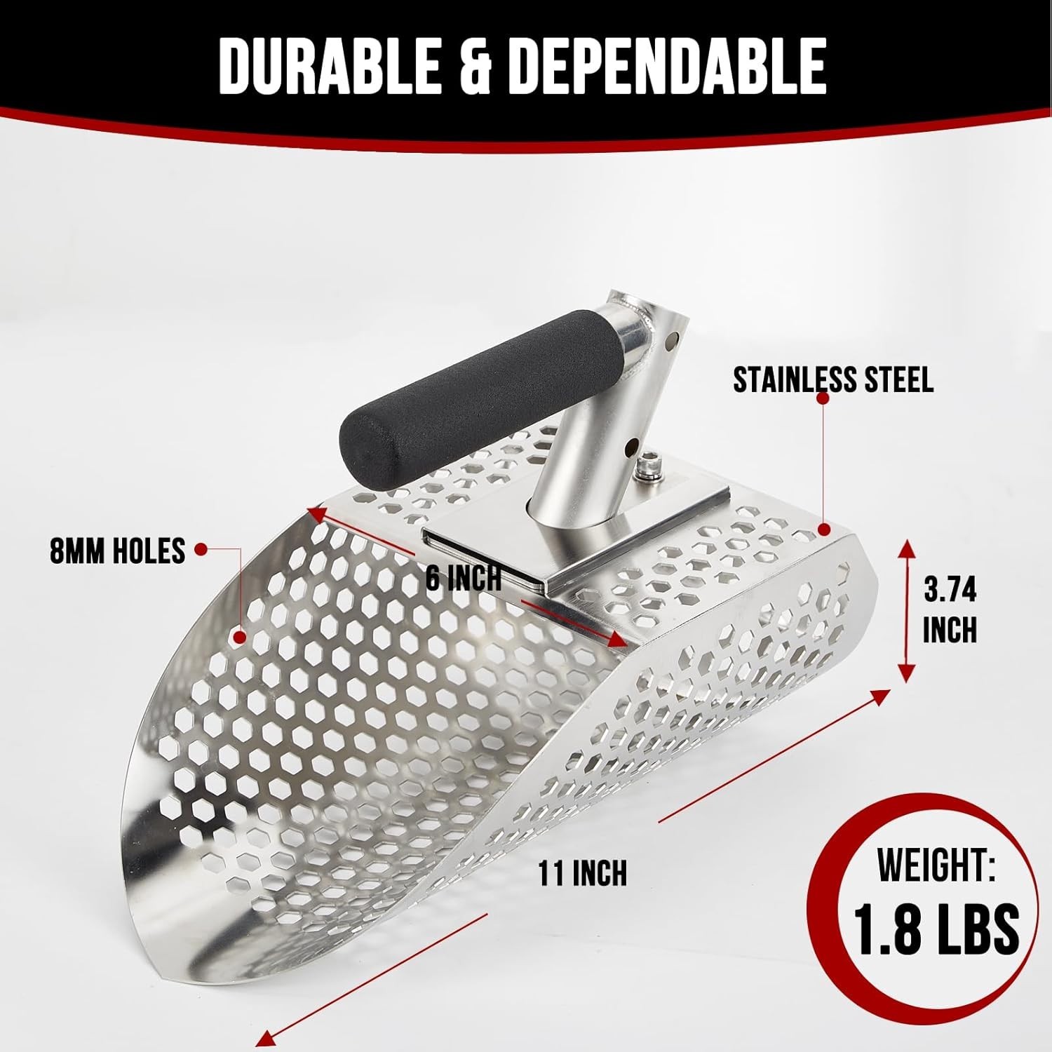 Pala de arena para detección de metales, accesorios para detectores de metales,
