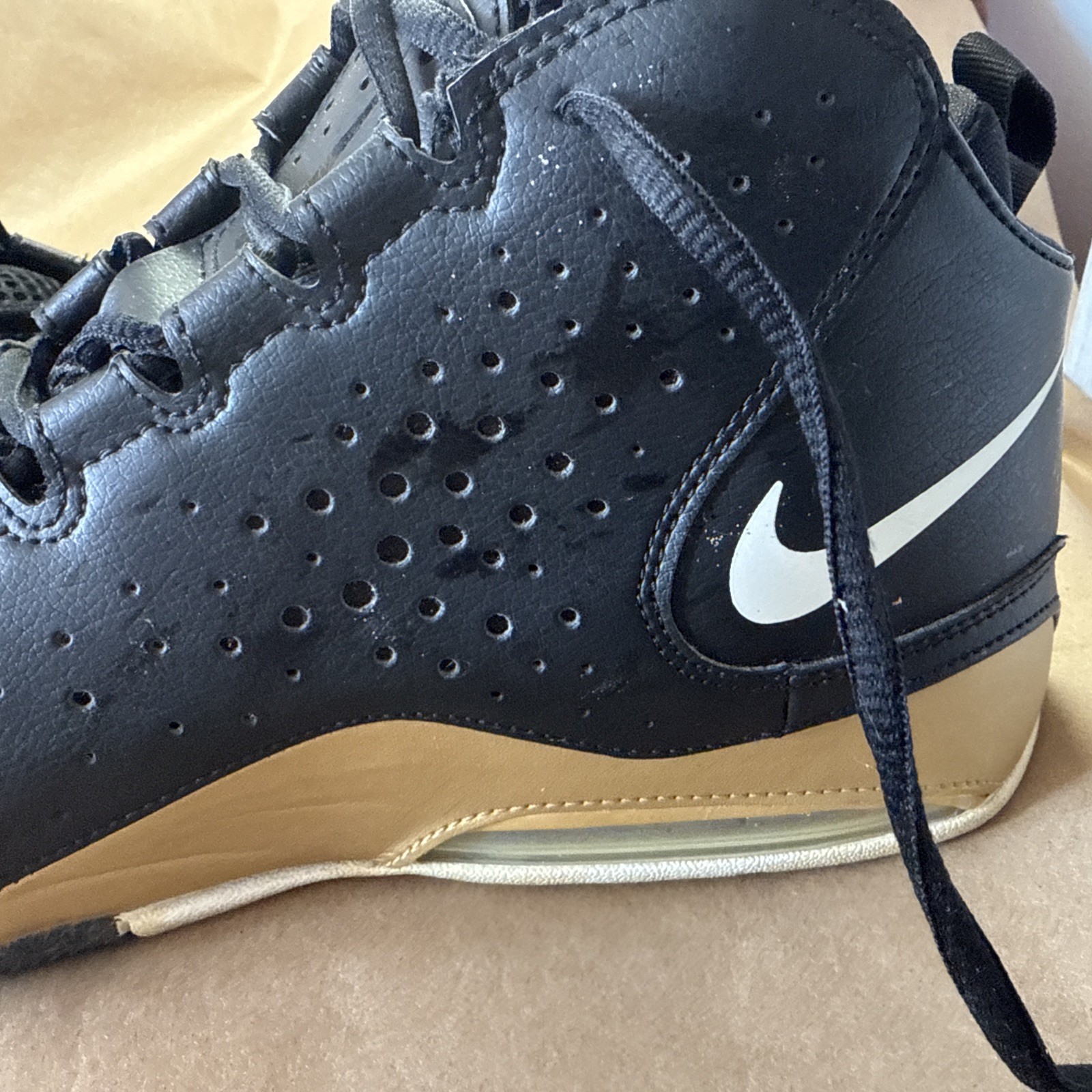 Nike Air Max Wavy "Black Gold" Black Metal Gold White AV8061-003 Men's 11