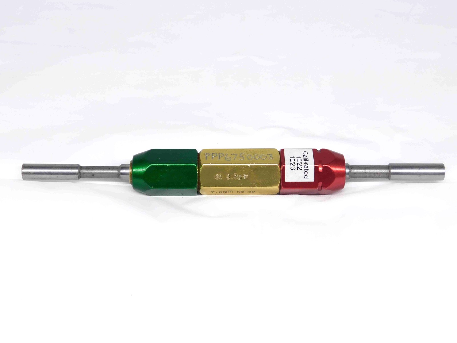 6.750 & 7.250 METRIC PIN PLUG GAGE GO NO GO 7.000 -.250 7 mm .2854 6.75 7.25