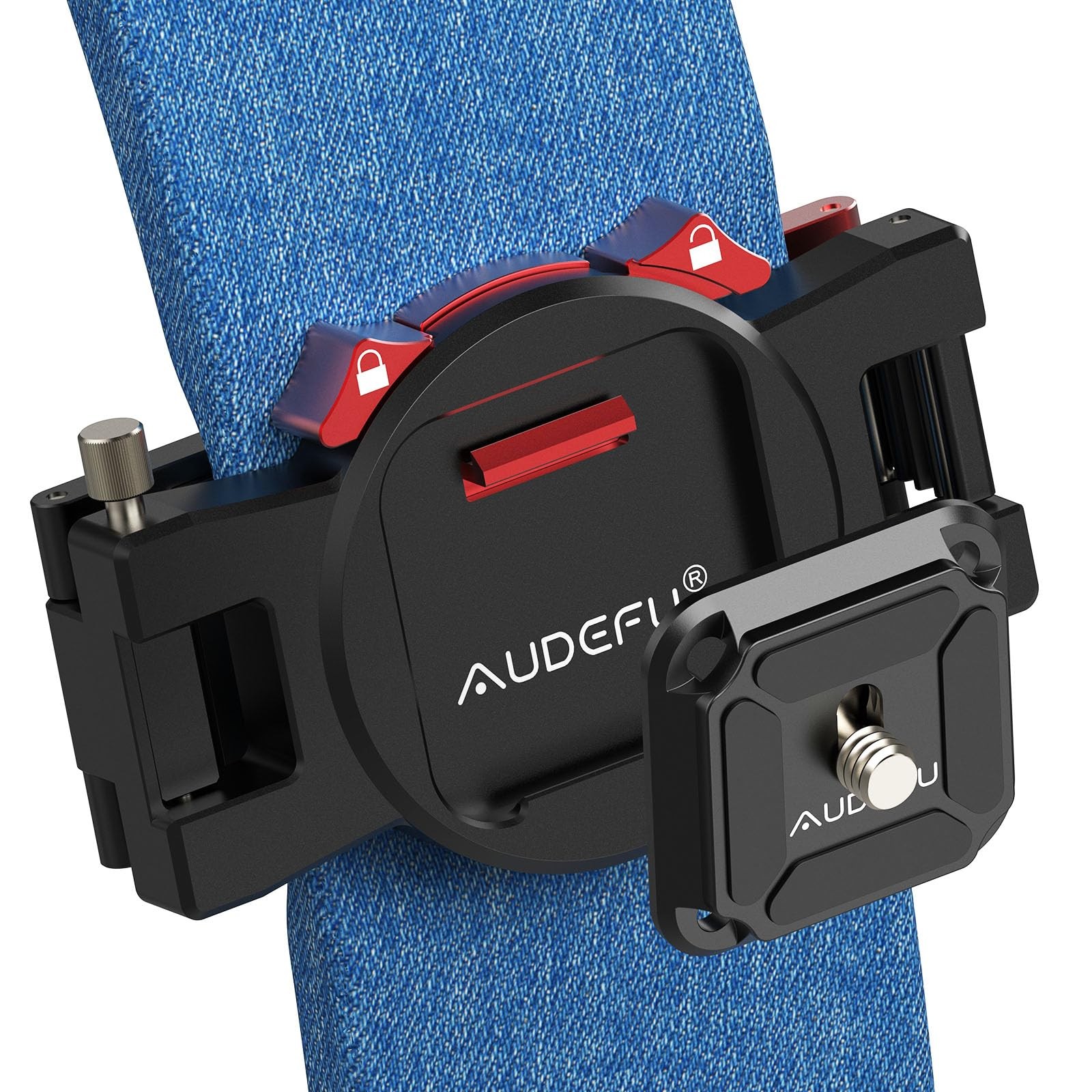 Camera Clip - DSLR Backpack Strap Mount with 4-Side Mountable Arca Quick Rele...