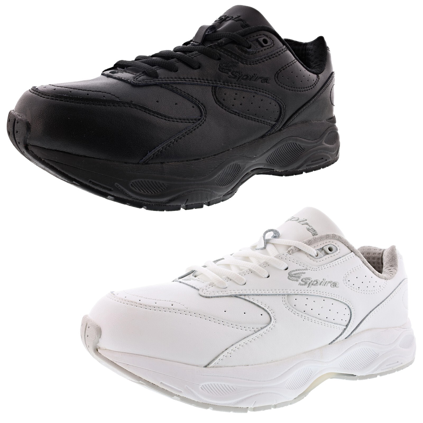 SPIRA MEN'S CLASSIC WALKER  2E WIDE WIDTH SLIP RESISTANT WALKING SHOES
