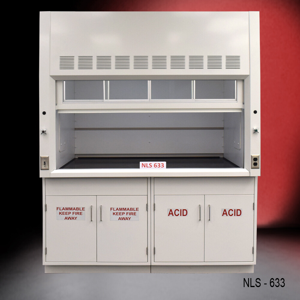 6' x 4' Chemical Fume Hood Exhaust w/ Flammable Storage / Ready to ship /E2-713