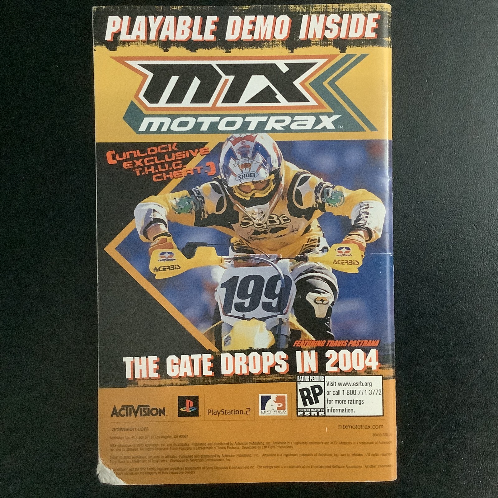 Tony Hawk's Underground PS2 PlayStation 2 Instruction Manual Only