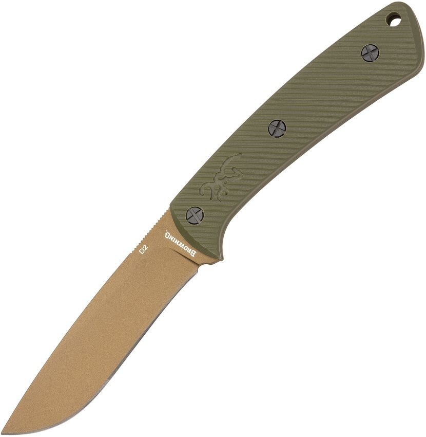 Browning Back Country Medium Fixed Knife 3.5" D2 Tool Steel Blade G10 Handle