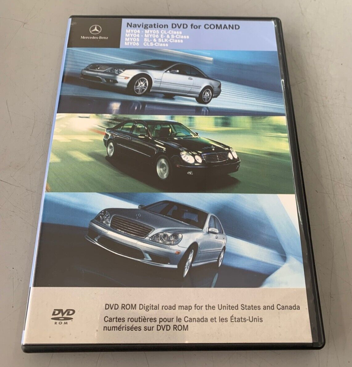MERCEDES BENZ NAVIGATION DVD  CL E & S SL & SLK CLS CLASS BQ 646209 OEM