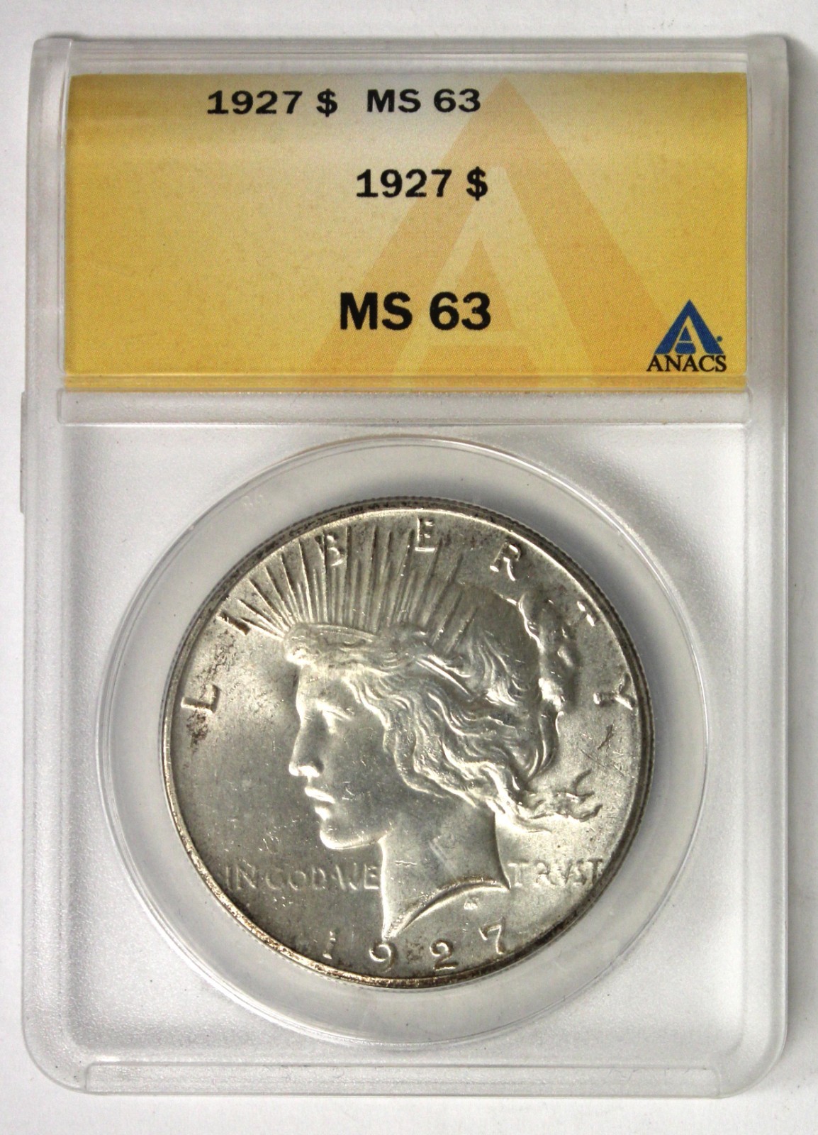 1927 Peace Dollar - ANACS MS623!!