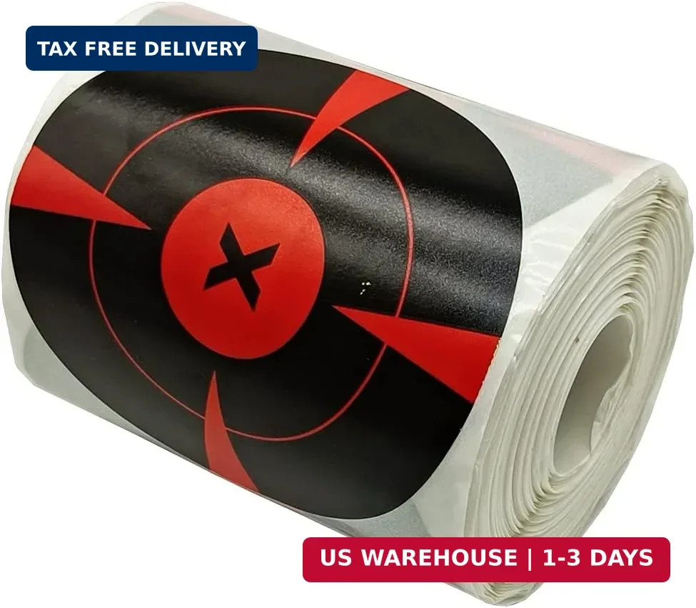 4 Inch x 200 Pcs Splatter & Reactive Fresh Blooming Shooting Target Stickers