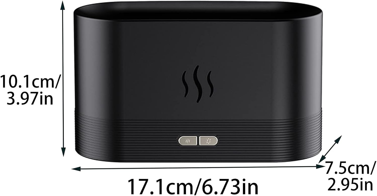 Flame Air Diffuser Air Humidifier, Mini Humidifier Desktop Air Aroma Diffuser