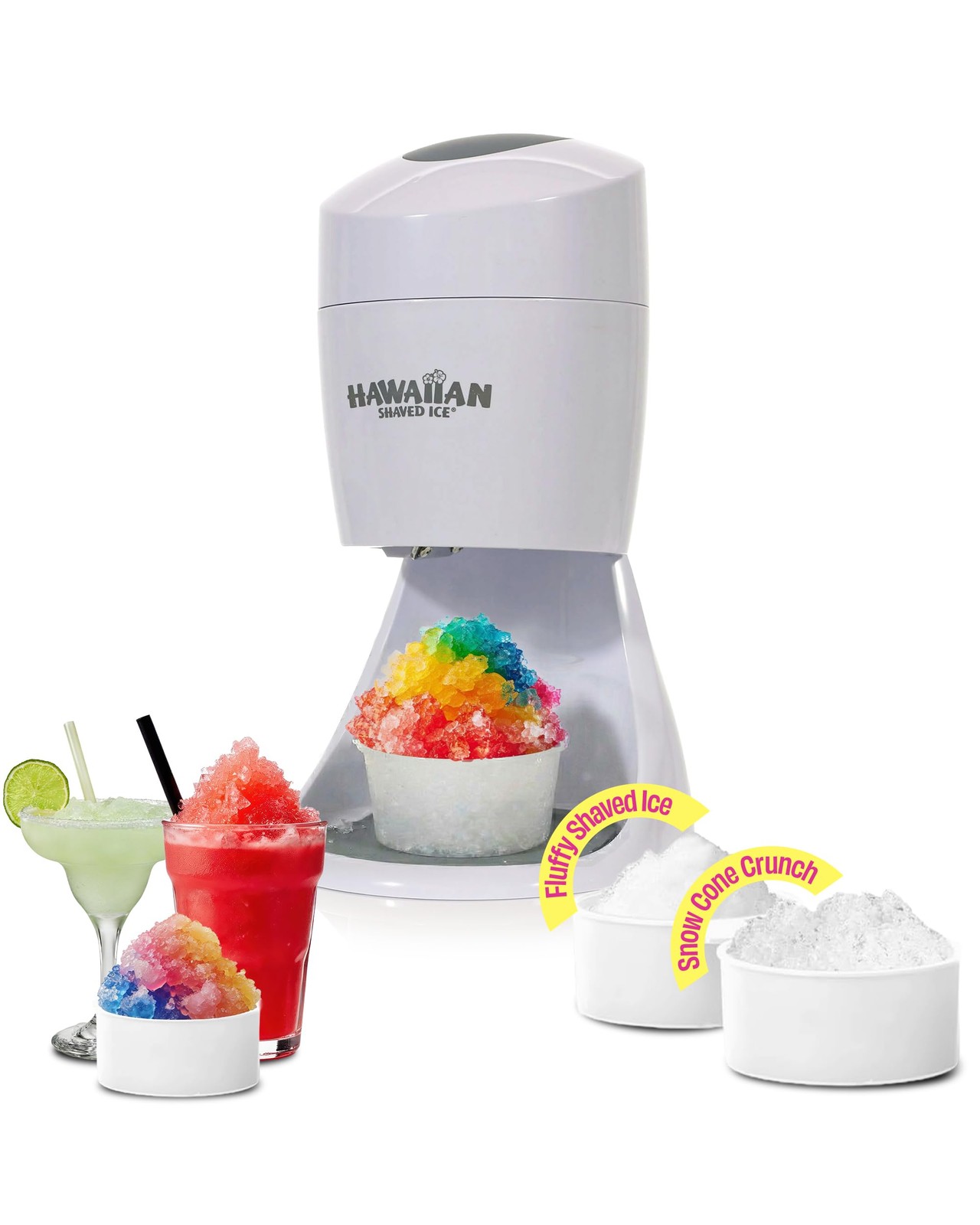 Shaved Ice Machine S900A Snow Cone 2 Reusable Plastic Mold Cups Non-slip Mat
