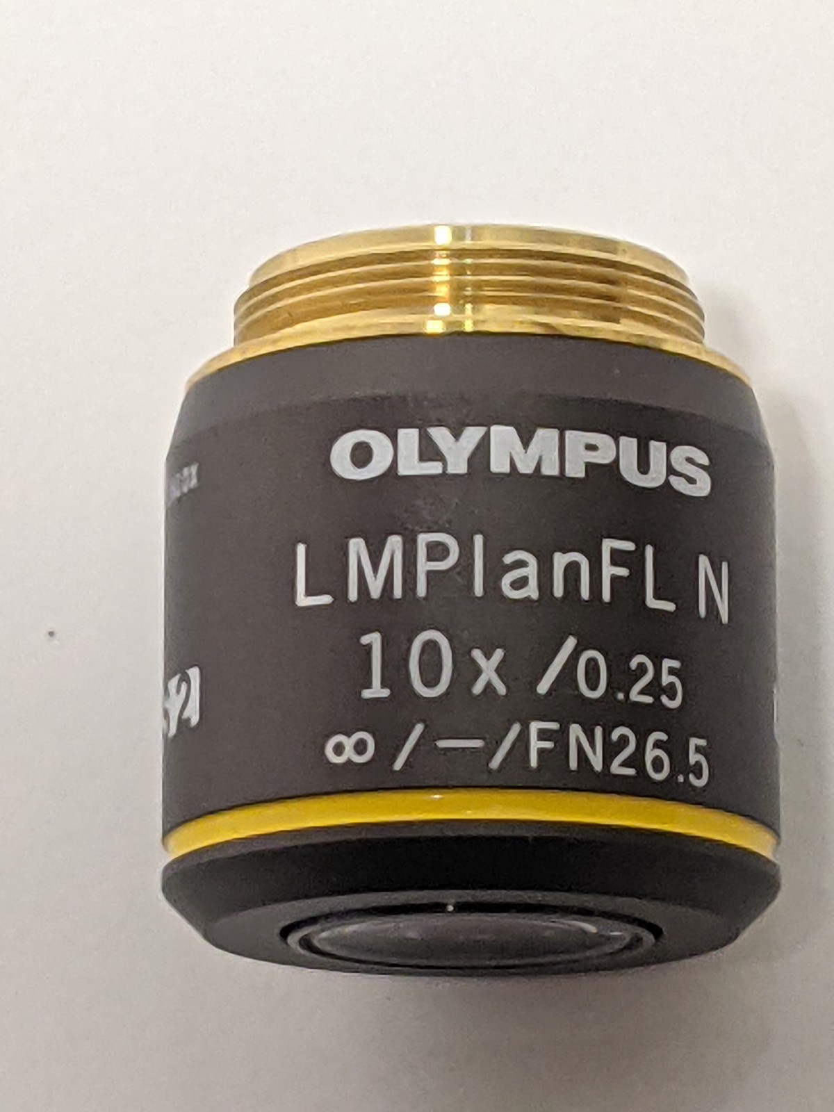 Olympus LMPLFLN10X LMPlanFL N 10X/0.25 UIS2 21mm LWD Microscope Objective