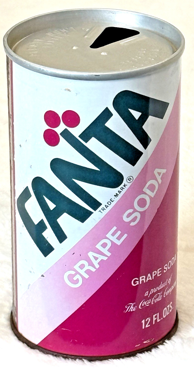 1970's Fanta-Grape🍇Soda-Coca-Cola-Madisonville, Ken.-12 oz-Steel Soda-Pop Can